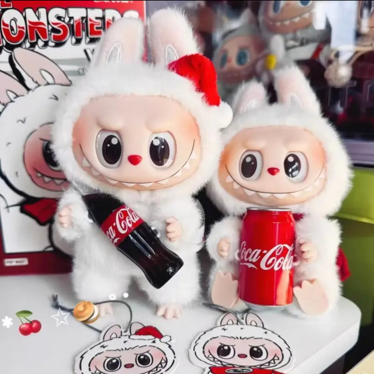 LABUBU third-generation cola series plush trendy toy figurine cola