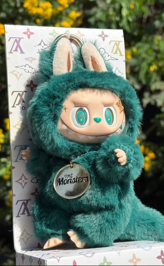 LABUBU LV Baby Green Spring Limited Edition Plush Vinyl Labubu Doll Pendant Gift